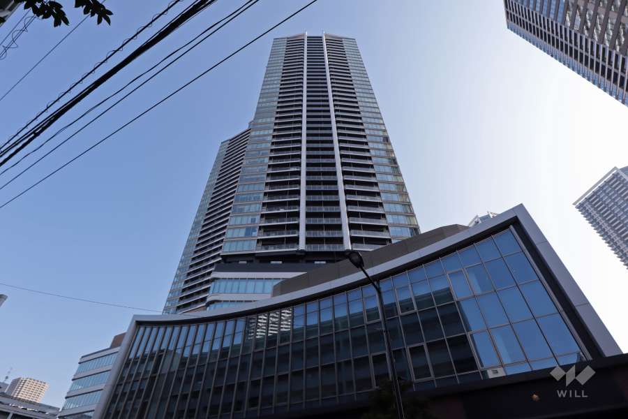 パークタワー勝どきミッドの外観(北西側から)