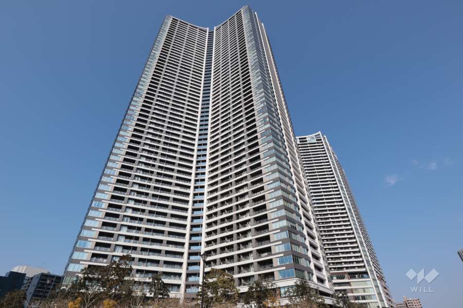 パークタワー勝どきサウスの外観(南側から)