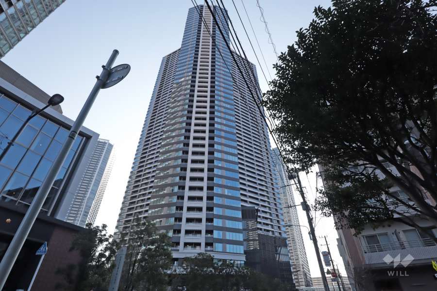 パークタワー勝どきサウスの外観(北側から)