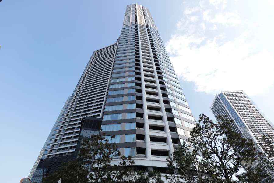 パークタワー勝どきサウスの外観(西側から)