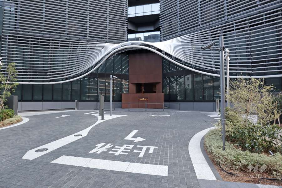 駐車場の出入り口