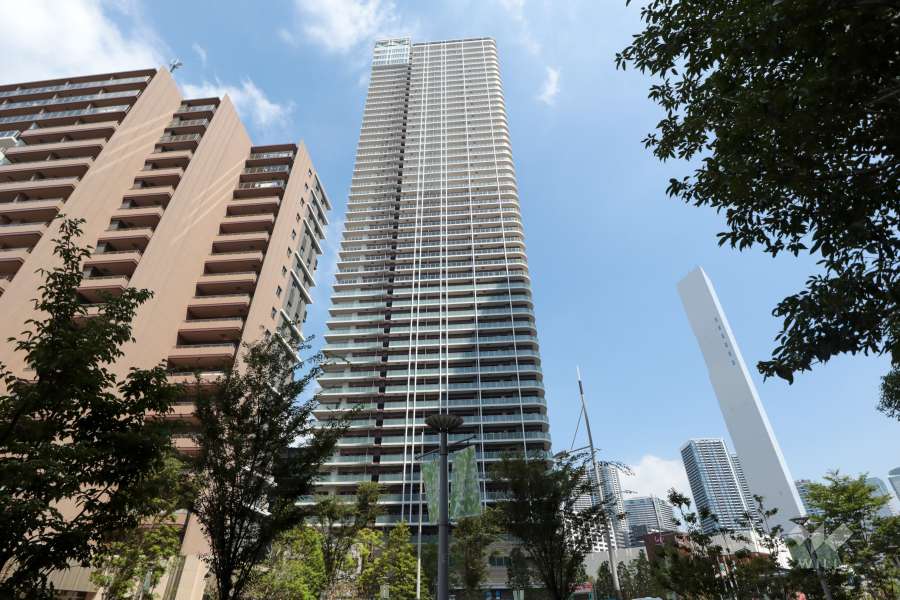 晴海フラッグサンビレッジT棟外観写真(南東側から)