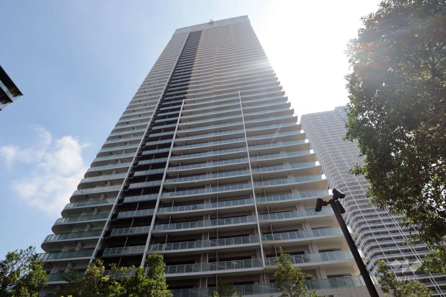 晴海フラッグサンビレッジT棟外観写真(南西側から)