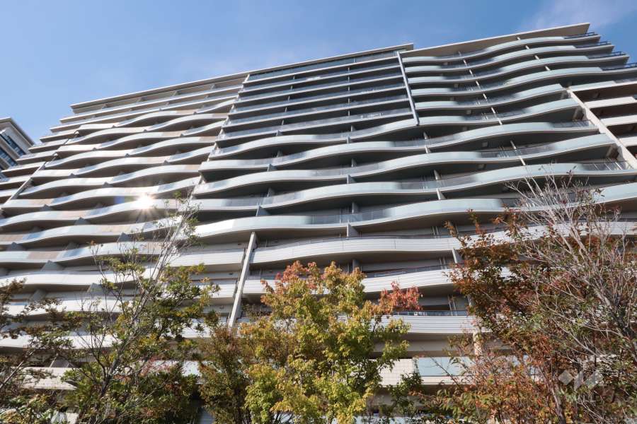 晴海フラッグシービレッジE棟の外観(南東側から)