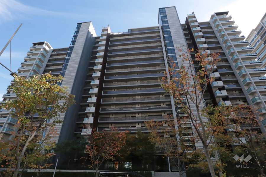 晴海フラッグシービレッジE棟の外観(北西側から)