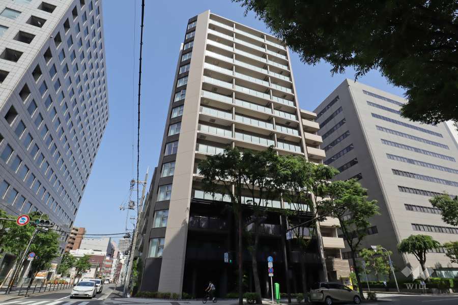 ソルティア東梅田の外観（西側から）