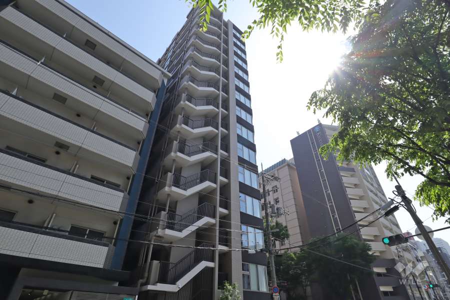 ソルティア東梅田の外観（北東側から）