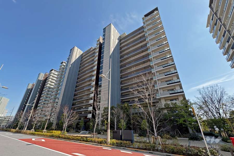 晴海フラッグシービレッジD棟の外観（西側から）