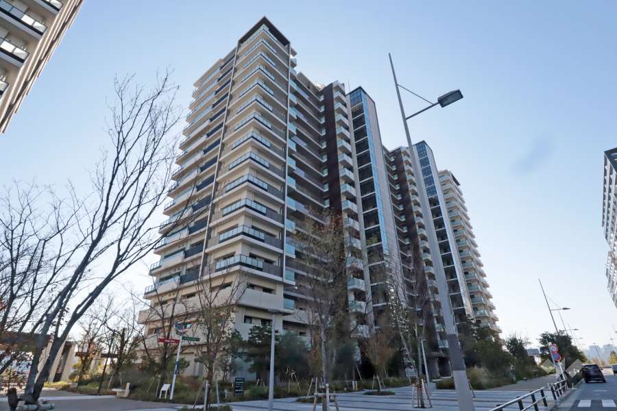晴海フラッグシービレッジA棟の外観(北側から)