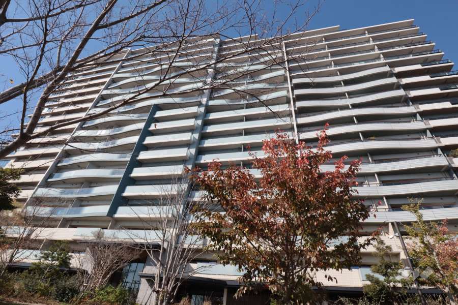 晴海フラッグシービレッジA棟の外観(南東側から)