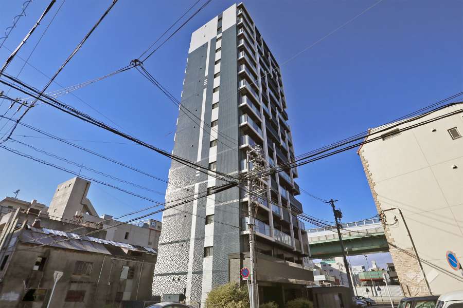 マンションの外観（北東側から）