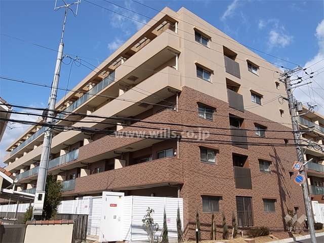 サンクタス西宮山手の外観（南東側から）