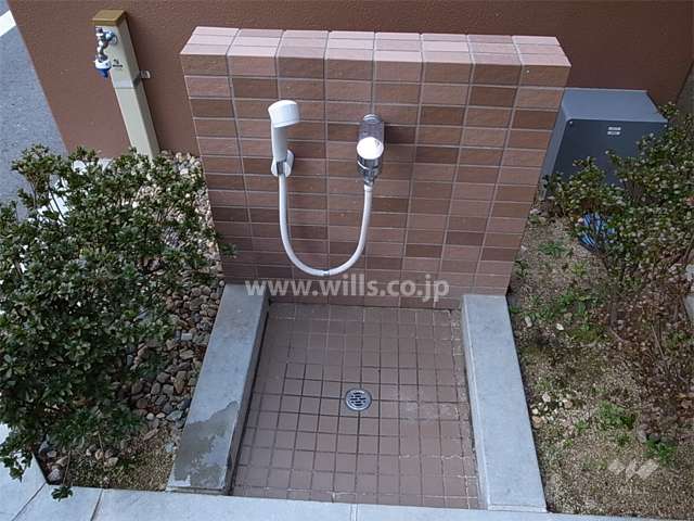 ペット足洗い場