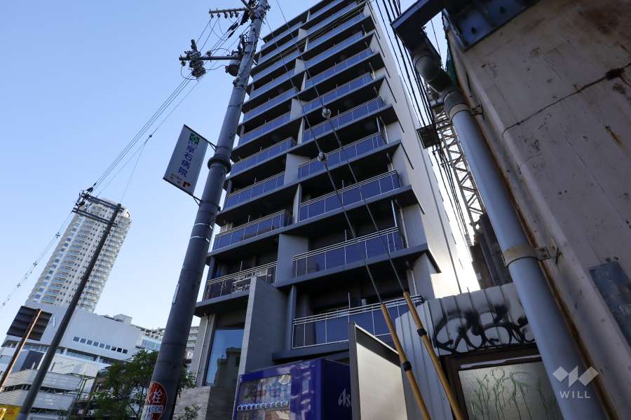 ファーストフィオーレ天王寺筆ヶ崎EYEの外観（北東側から）