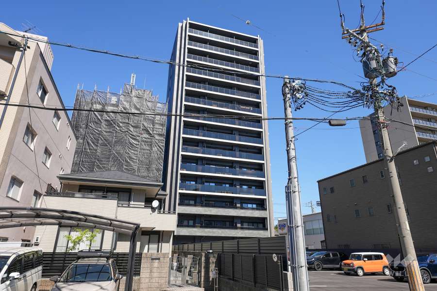 オープンレジデンシア瑞穂公園前の外観（南西方向から）