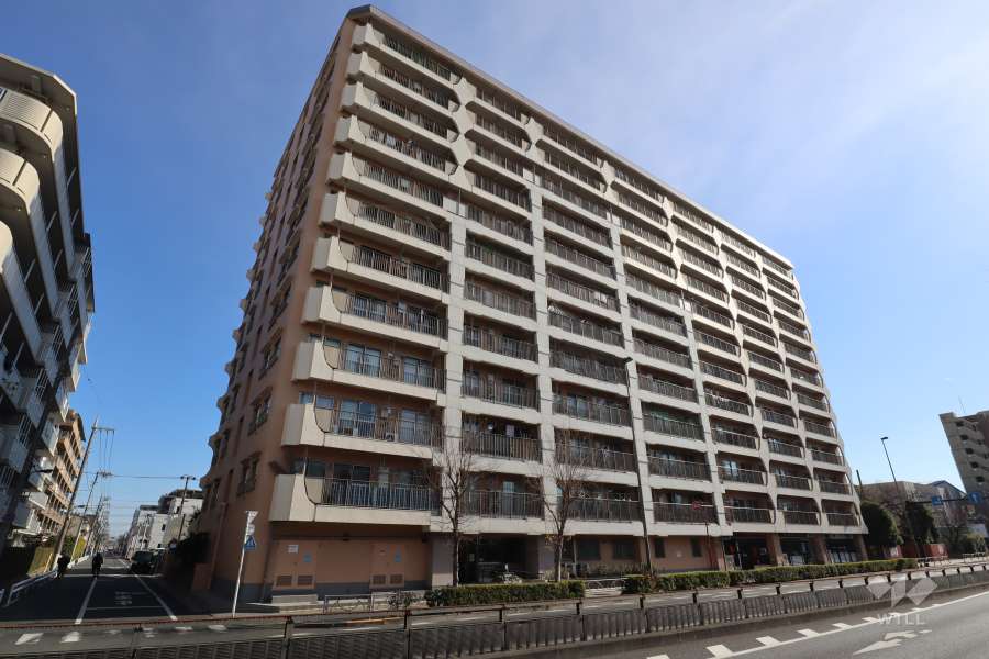 竹の塚マンションの外観(北西側から)