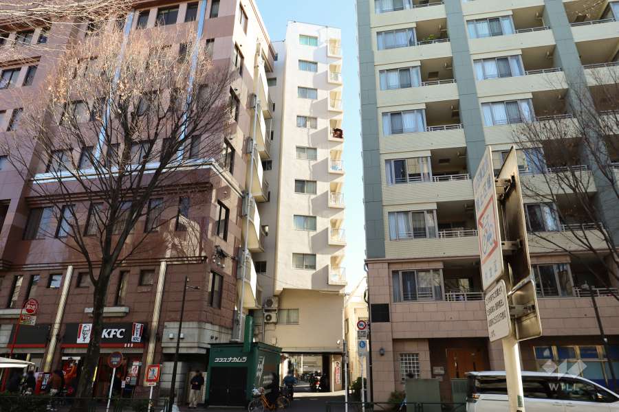 阿佐ヶ谷マンションの外観(西側から)