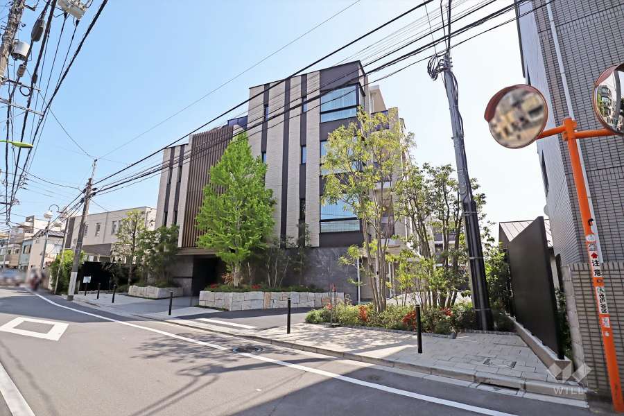 プレミスト世田谷梅丘の外観(北西側から)