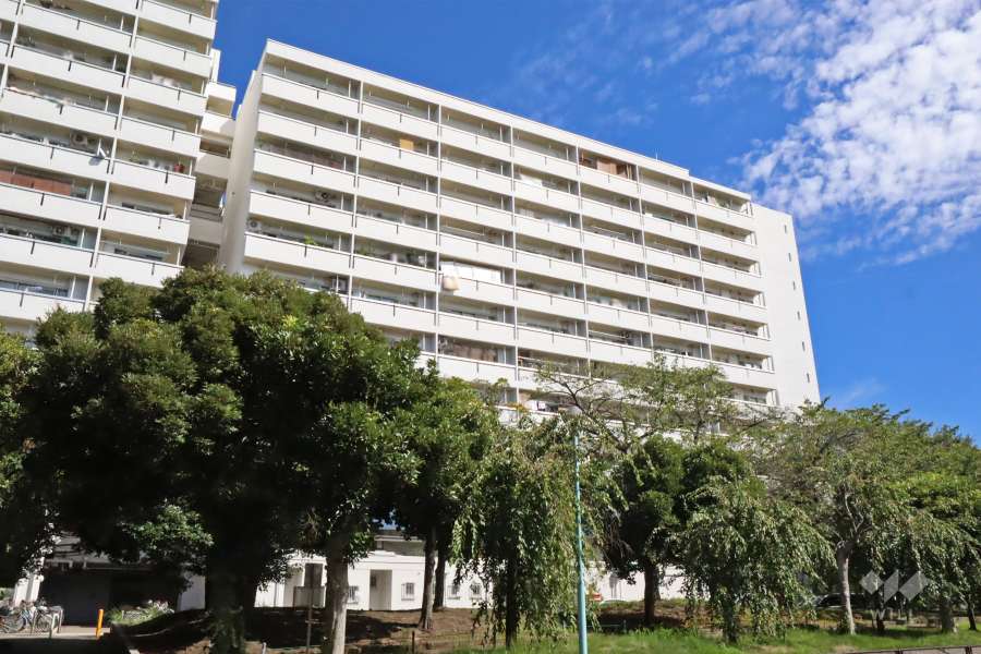 川崎河原町分譲共同ビル15号棟の外観（西側から）