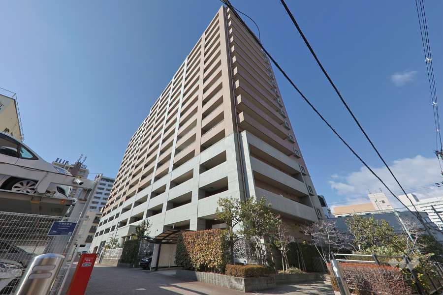 イトーピア阿倍野松崎町常盤通りの外観（南東側から）