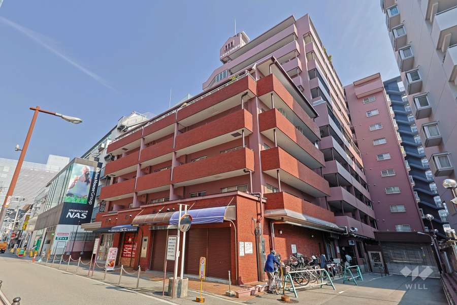 ネオハイツ阿倍野の外観（南西側から）