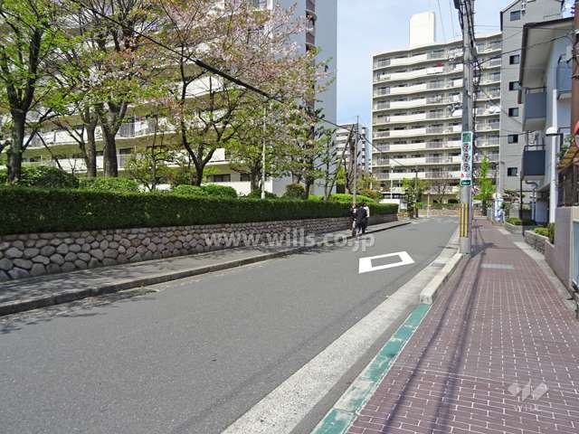 敷地東側の前面道路