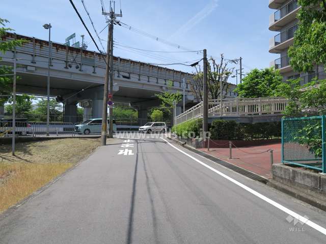 敷地南側の前面道路
