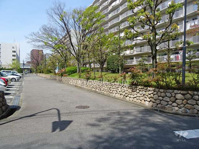 敷地北側の前面道路