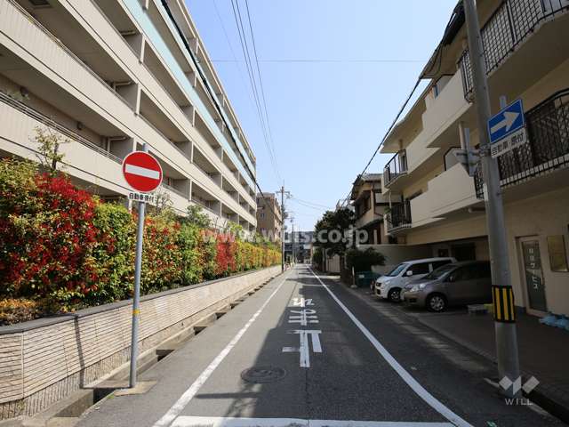 敷地南側の前面道路