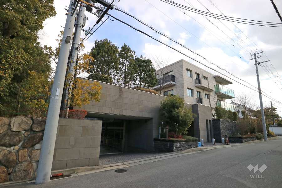 プラウド夙川名次町の外観（北西側から）