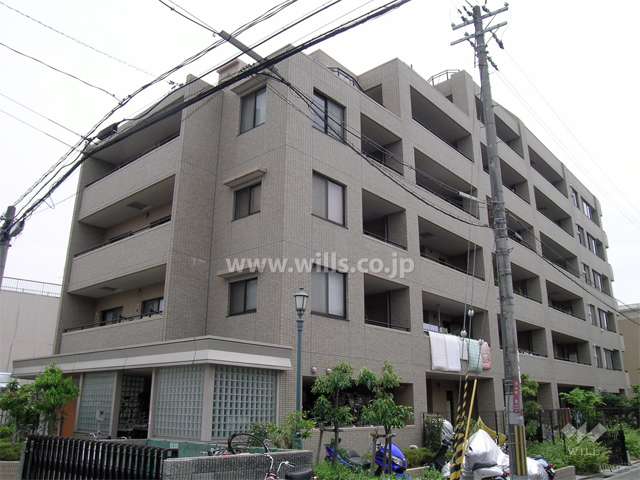 エフュージョン豊中岡町の外観（北西側から）