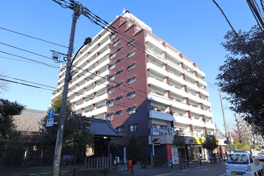 日商岩井上高田マンションの外観（南側から）