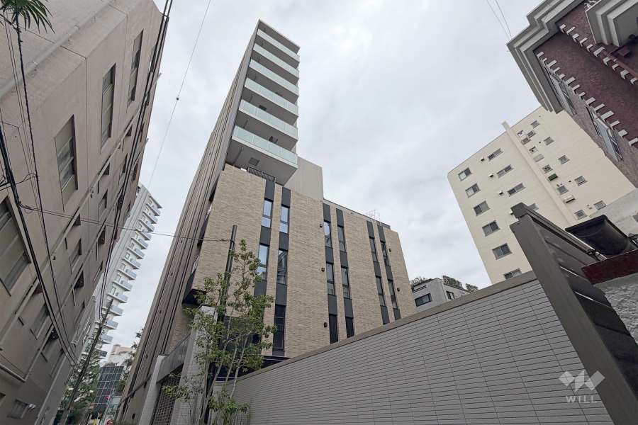ブランズ白金台五丁目の外観（北西側から）