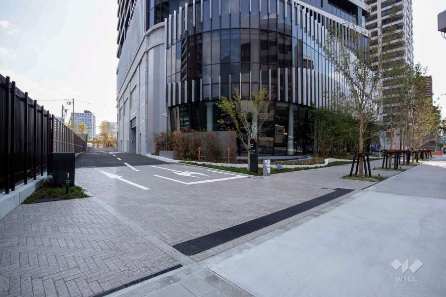 駐車場の出入口