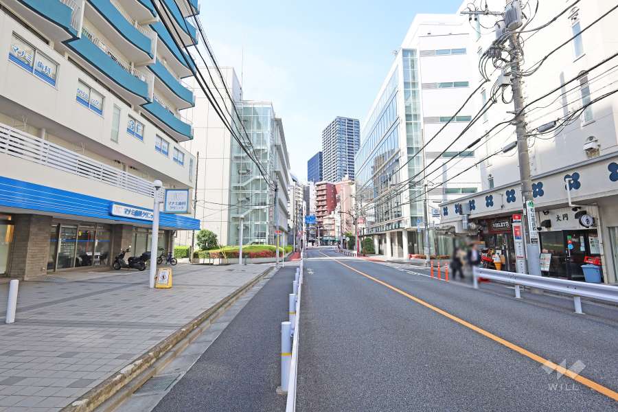 敷地東側の前面道路　