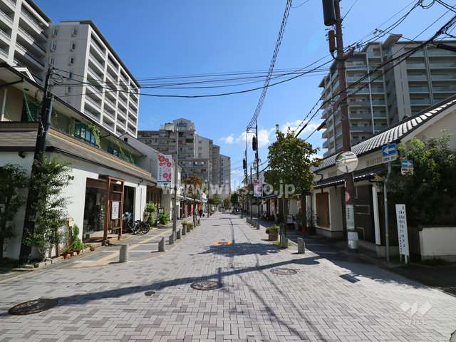 酒蔵通りは、阪急伊丹駅とJR伊丹駅を結ぶ、飲食店が多く立ち並ぶ趣のある通りです。