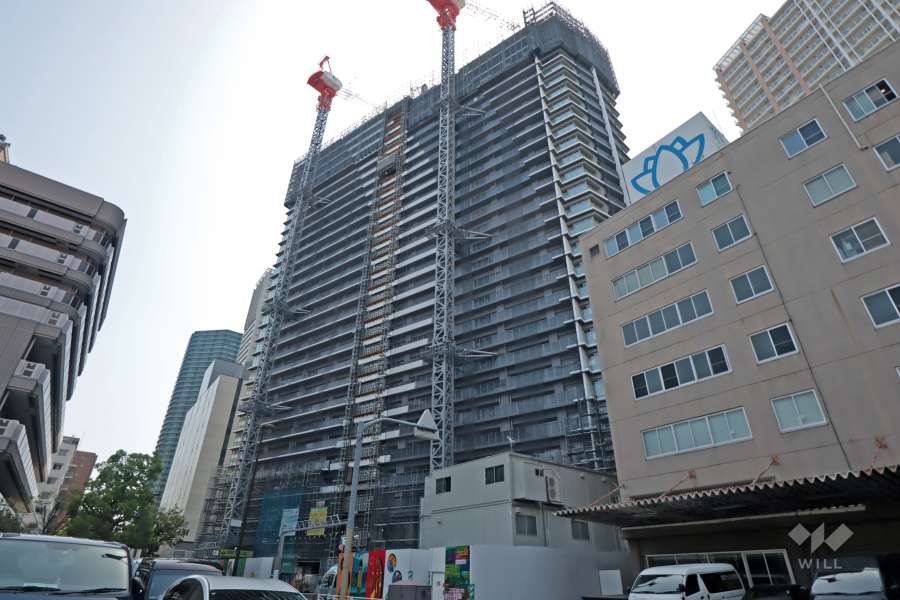 リビオタワー品川の外観(南西側から)※建築中・2025年4月30日現在
