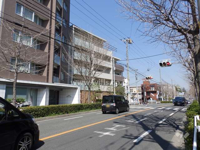 敷地東側の前面道路