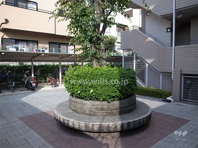 敷地内には広場があります。