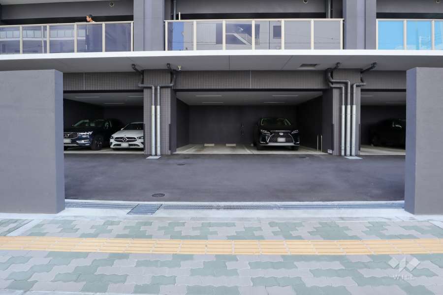駐車場の出入口