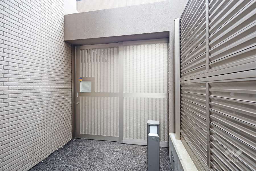 駐輪場の出入口
