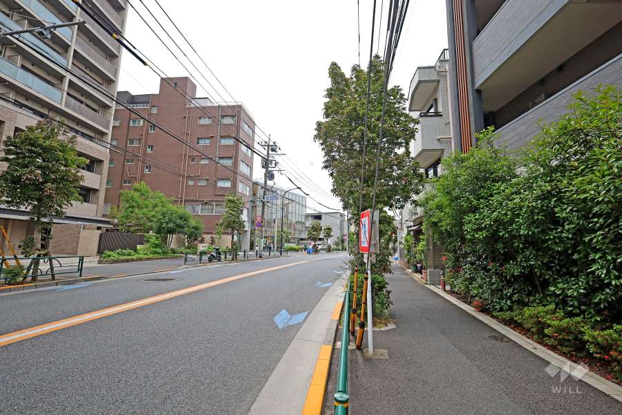 敷地南側の前面道路
