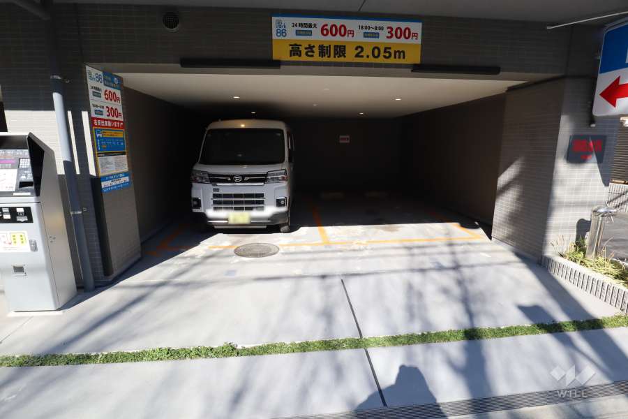 敷地内のコインパーキング