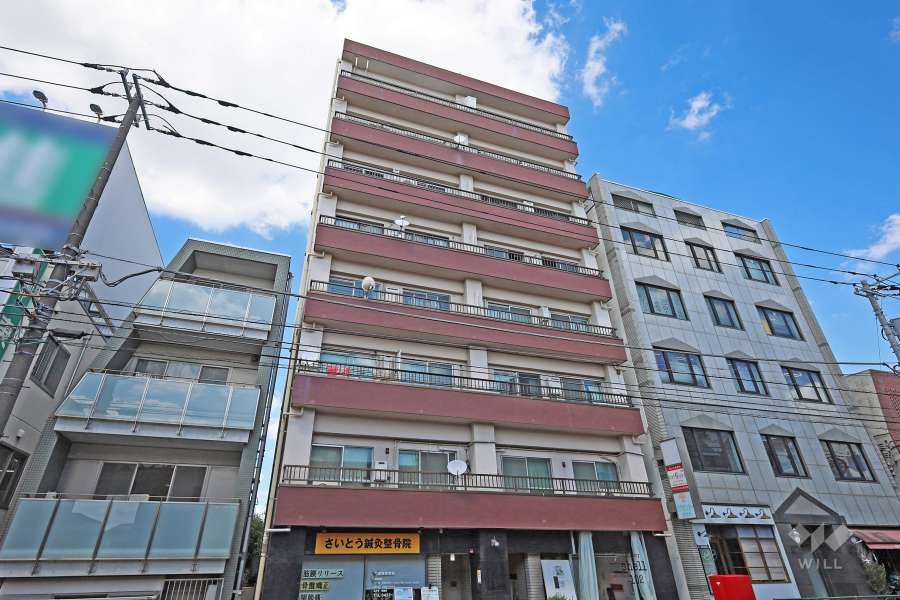 エクセル井の頭の外観（南西側から）