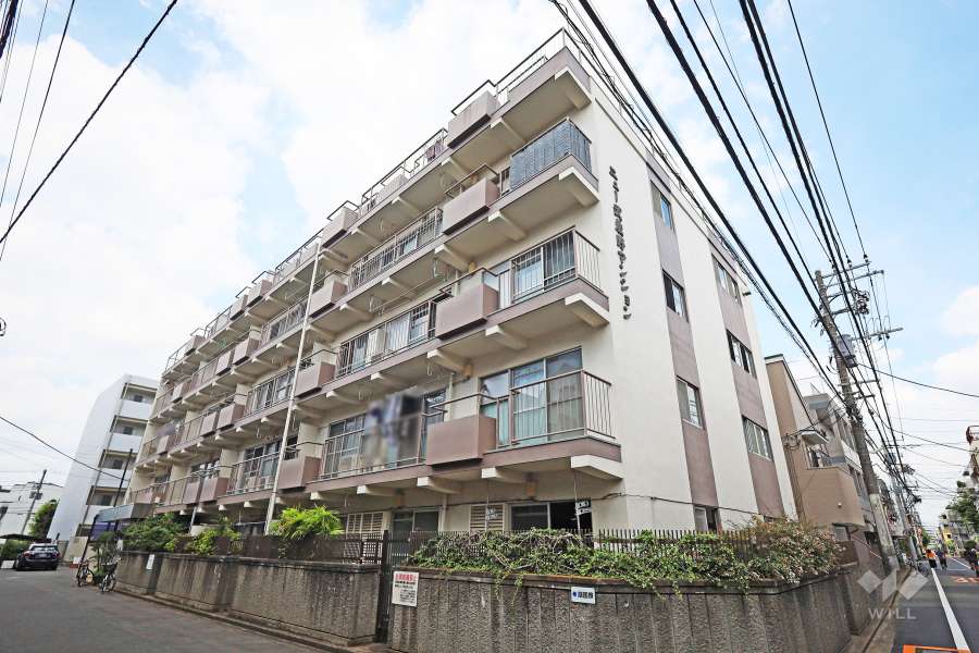 ニュー武蔵野マンションの外観（南側から）