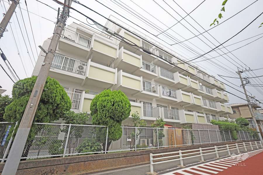 東海ミタカマンションの外観（南西側から）
