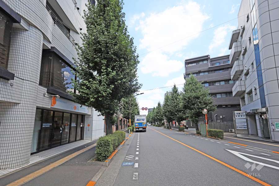 敷地南側の前面道路