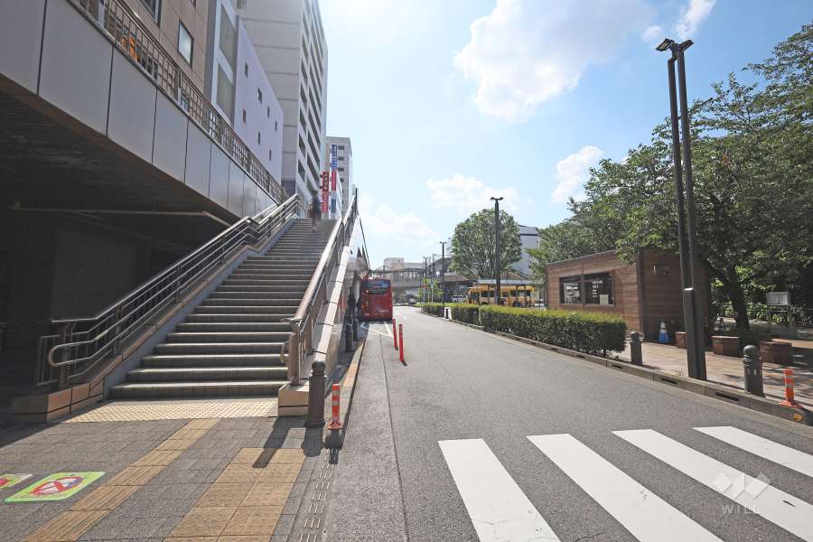 敷地北側の前面道路