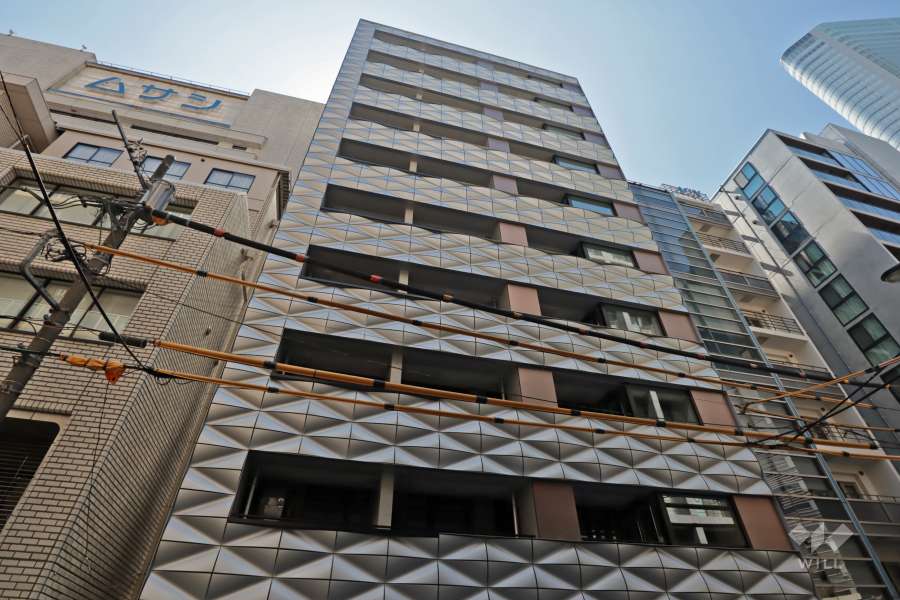 ピアース銀座レジデンスの外観（北西側から）