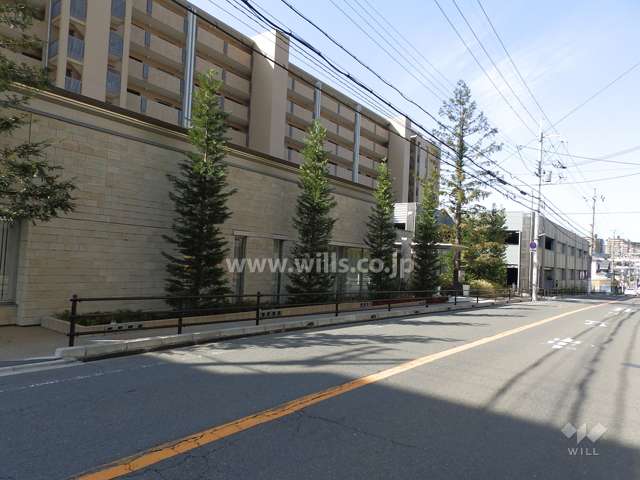 マンション敷地の北側前面道路